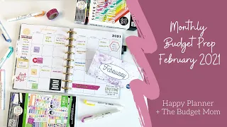 💸 February 2021 Budget Planner Set-Up 💸 // @thebudgetmom + @TheHappyPlannerChannel