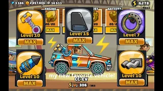 MAXING the BEST PARTS for CC-EV | Hill climb racing 2