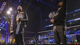 Roman Reigns Amazing Entrance as Universal Champion: WWE SmackDown, Jan. 21, 2022