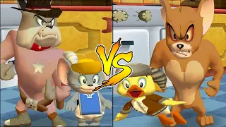 Tom and Jerry in War of the Whiskers Spike And Nibbles Vs Monster Jerry And Duckling (Master CPU)