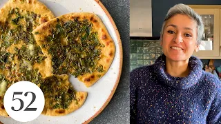 Chetna Makes Green Chile Naan | At Home With Us