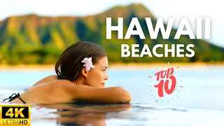 TOP 10 BEST Hawaii Beaches You Won't BELIEVE Are Real - 4K VIDEO