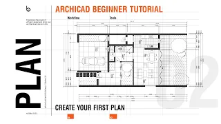 ArchiCAD 26 Beginner Tutorial - Your First House Plan Design  2023