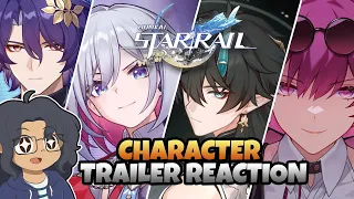 GENSHIN PLAYER REACTS TO HSR TRAILERS | All Honkai Star Rail Character Trailers