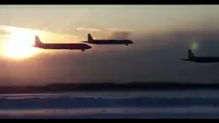 Еще одно видео прохода на сверхнизкой высоте противолодочных самолетов Ил-38 ВМФ России