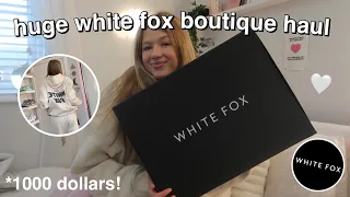 HUGE WHITE FOX BOUTIQUE HAUL + try on!