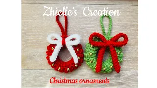 Super easy ornaments for Christmas #diy #veryeasyandsimple #christmas #crochet #crochettutorial