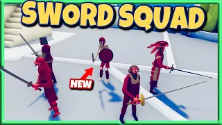 Sword Squad! 5 Sword Units vs Every Faction - TABS Gameplay Unit Creator Update