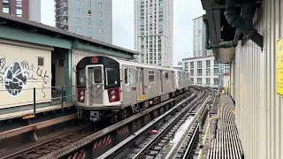 MTA NYC Subway 7 Trains @ Court Square (5/15/24)