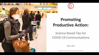 COVID-19 Virtual Roundtable: Promoting Productive Action Lessons from the CDC’s Crisis Comms