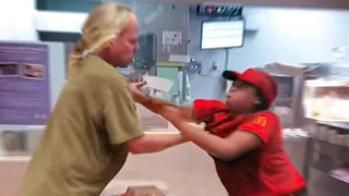 Karen Starts Fight In Restaurant Then Gets INSTANT KARMA...