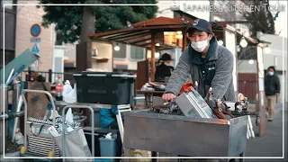 A day in the life of Japanese young people who live while managing food stalls. 屋台 よっちゃん