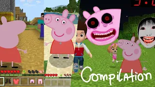 Compilation Of Best Peppa Pig in Minecraft - Gameplay - Coffin Meme