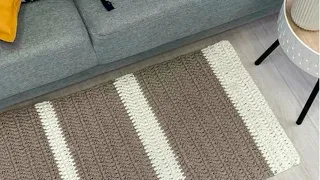 IN ANY INTERIOR. THE SIMPLEST CROCHETED CARPET (subtitles)