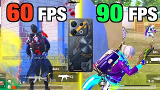 60 fps Vs 90 fps🔥infinix GT 10 Pro FPS Comparison TEST | infinix GT 10 Pro PUBG / BGMI TEST 2023