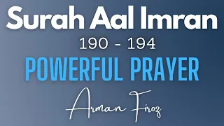 Surah Aal Imran 190-194 with translation | #AaleImran