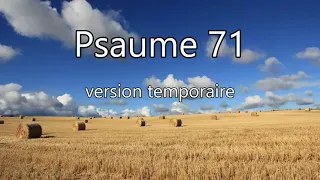 Psaume 71   Temporaire