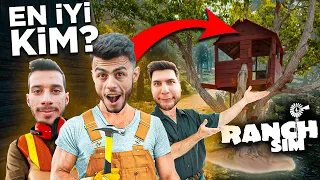 EN İYİ AĞAÇ EVİ YAPAN KAZANIR !? - RANCH SİMULATOR