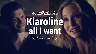 Klaroline { he still likes her, doesn't he?}