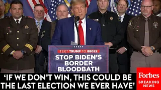 BREAKING NEWS: Trump Sounds Angry Warning About 'Biden's Border Bloodbath' At Michigan Event