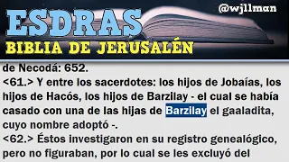 Libro de Esdras Completo   Biblia Católica de Jerusalén