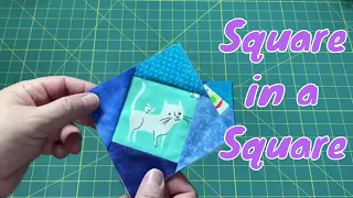 Square in a Square Quilt Block Paper Piecing Tutorial