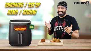 Air Fryer with see-through Window - Philips Air fryer HD9257 (5.6Ltr XL) Review 🔥