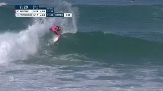 Carissa Moore Thrashes the Lip for Solid Round Four Score