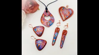 fun with alcohol inks, polymer clay