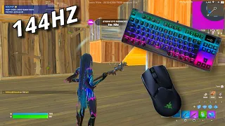 Steelseries Apex Pro TKL ASMR Chill😴Satisfying Fortnite Omnipoint Switch🤩| 144 FPS Smooth 4K| Ryzu 🏆