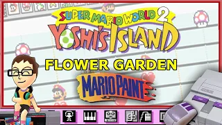 Flower Garden from Super Mario World 2: Yoshi's Island on Mario Paint