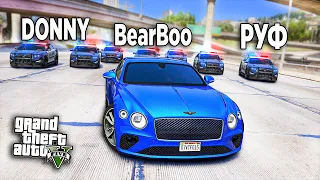 УХОЖУ ОТ ПОГОНИ НА НОВОМ БЕНТЛИ  ПО ГОРОДУ В GTA 5 ONLINE! ПОЛИЦЕЙСКИЕ ДОГОНЯЛКИ В ГТА 5!