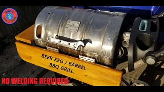 HOW TO BUILD A BARREL BBQ/BEER KEG BBQ/DIY BBQ GRILL