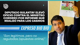 Diputado Sulantay elevó oficio contra el ministro Cordero por informe que realizó para los casinos