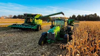 Harvesting Corn with John Deere Equipment