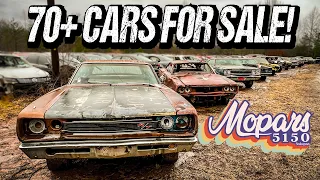 Exploring the LARGEST Mopar Sale Ever! Extremely Rare Cars Everywhere!