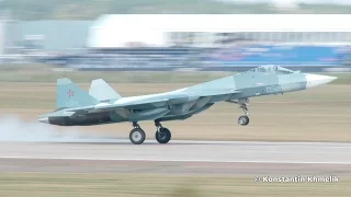 Su-57 MAKS 2015 T-50 PAK FA