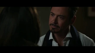 Tony Stark kisses Maya Hansen.Iron Man 3 (2013) Mini Movies