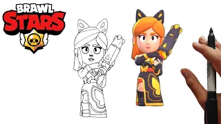 Drawing New Brawler Skin Mariposa Piper - Brawl Stars Mystery at the hub