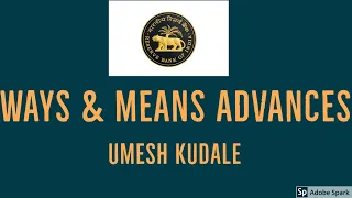 Ways & Means Advances by Umesh kudale MPSC