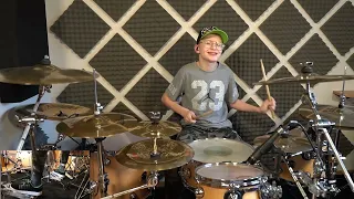 Megadeth - Tornado of Souls - Drum Cover Playthrough by Nikodem Hodur Age 12