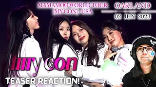 ARMYMOO Reacts to 마마무 [TEASER] MAMAMOO WORLD TOUR [MY CON] - USA Concert For The First Time! 😭