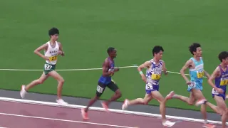 男子2部5000m予選2組　関東インカレ2022