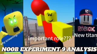 Noob experiment 9 analysis (read description)