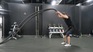 Battle rope exercise - power slams