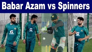 Babar Azam batting practice against spinners | PAKvsNZ T20 Series