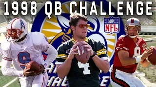 Favre, McNair, Harbaugh, Dilfer, & More Compete in Accuracy, Distance, & Agility