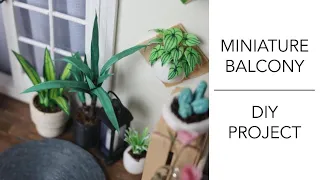 DIY Miniature Balcony in a Photo Frame