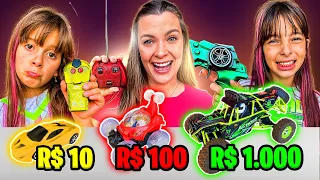 CARRO DE CONTROLE REMOTO DE R$10, R$100 OU R$1.000,00! - Desafio