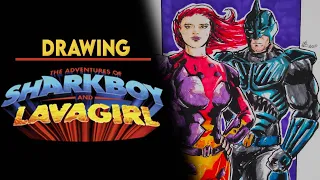 Drawing Sharkboy & Lava Girl ( ComicBook Style)